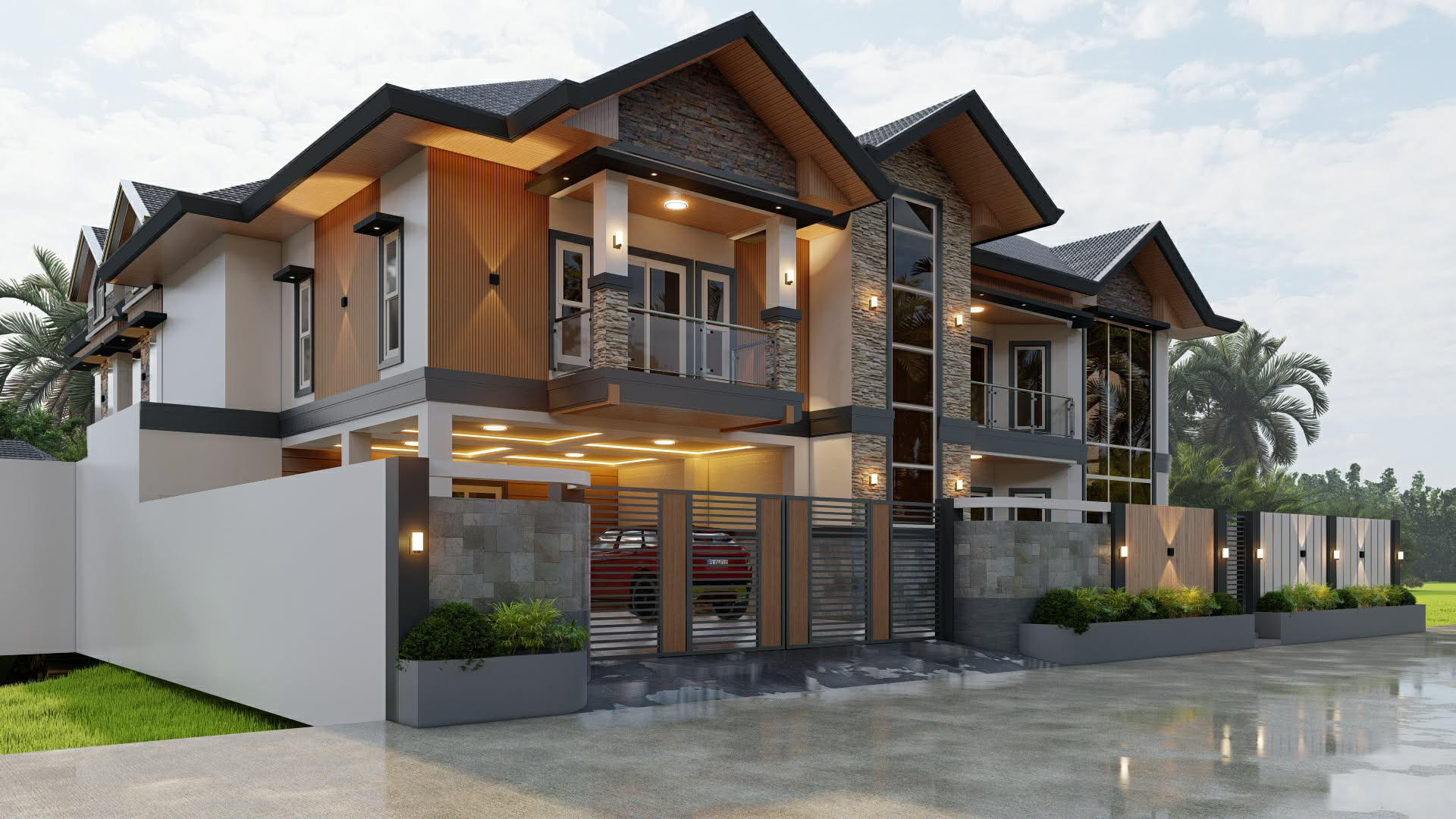 Modern family residence
